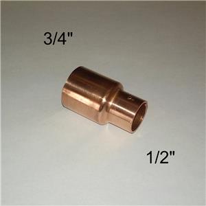 3/4 X 1/2 COUPLING CU