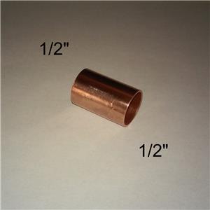 1/2 COUPLING W/O STOP CU